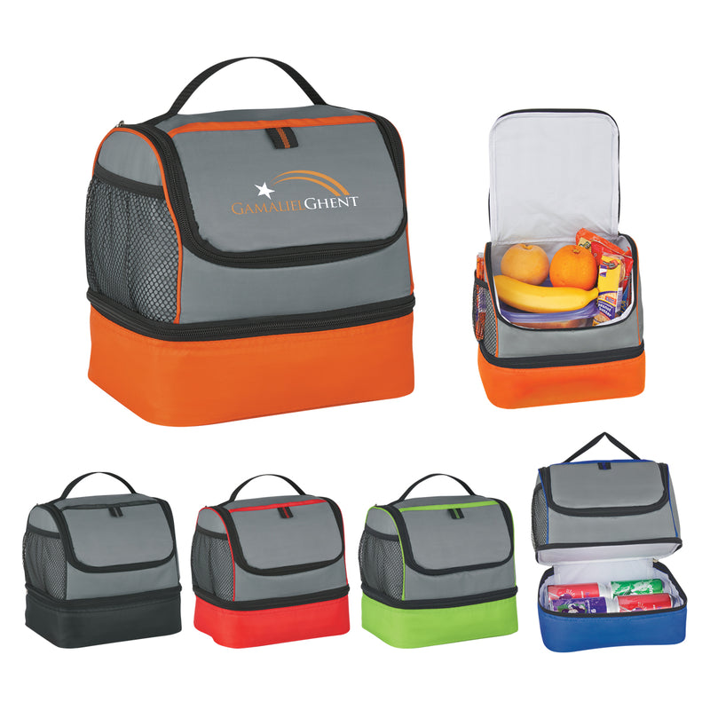 Load image into Gallery viewer, Two Compartment Lunch Pail Bag
