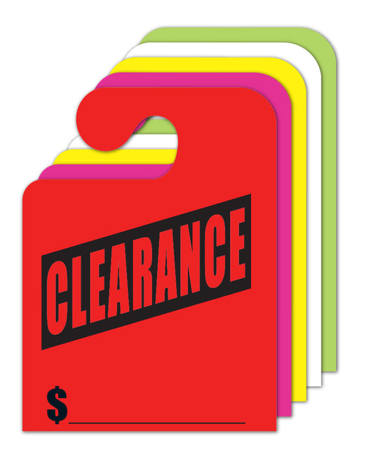 Mirror Hang Tags J Hook - Clearance