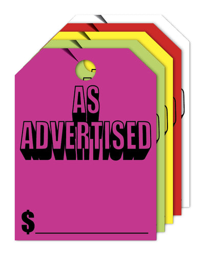 Mirror Hang Tags - As Advertised