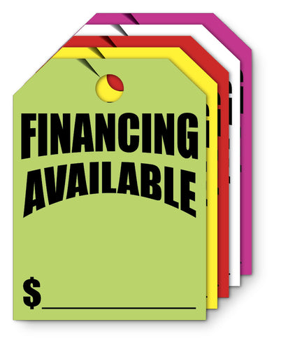 Mirror Hang Tags - Financing Available