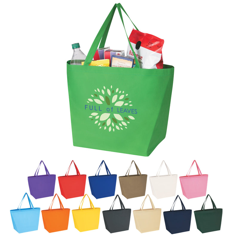 Load image into Gallery viewer, Non-Woven Budget Shopper Tote Bag
