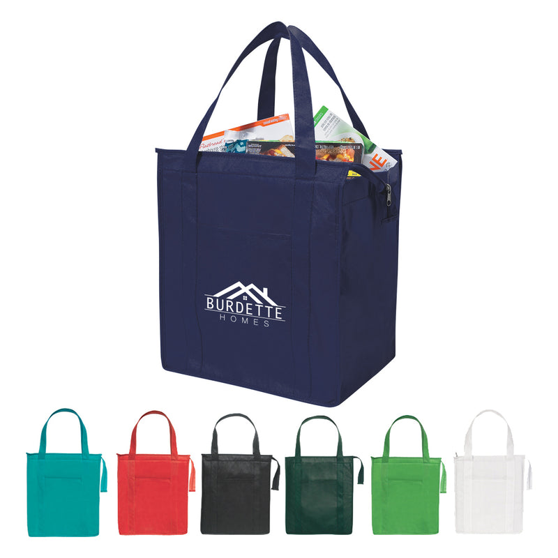 Load image into Gallery viewer, Non-Woven Insulated Shopper Tote Bag
