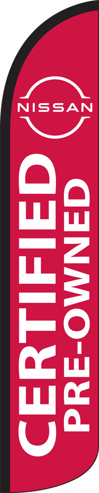 Premium Swooper Flag - Nissan Certified