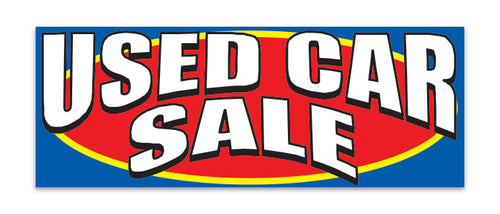 Outdoor Banner - 12' x 4.5' Used Car Sale