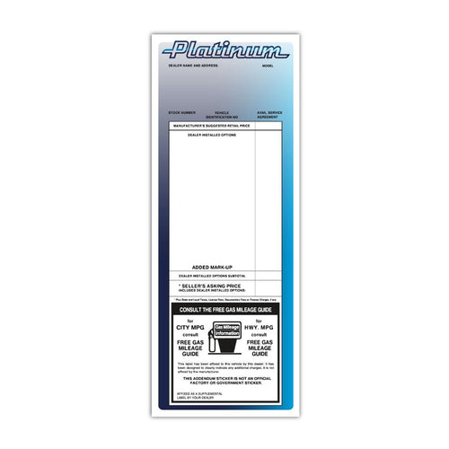 Custom Outdoor Vinyl Laser Forms - Pack of 100  ( 1 up - 4.25