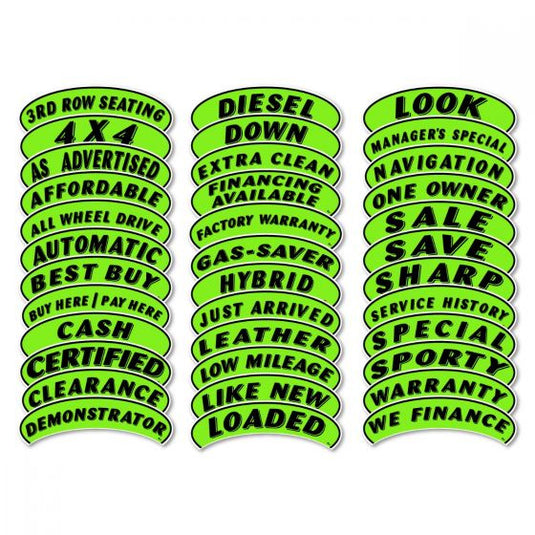 Oval Arch Slogans - Top