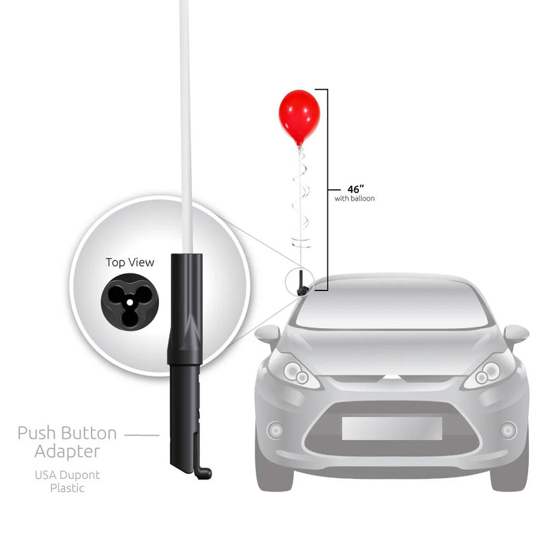 Load image into Gallery viewer, PermaShine® 1-Balloon Bouquet Adjustable Car Window Kit
