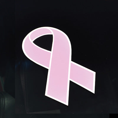 Die-Cut Pink Ribbon Decals
