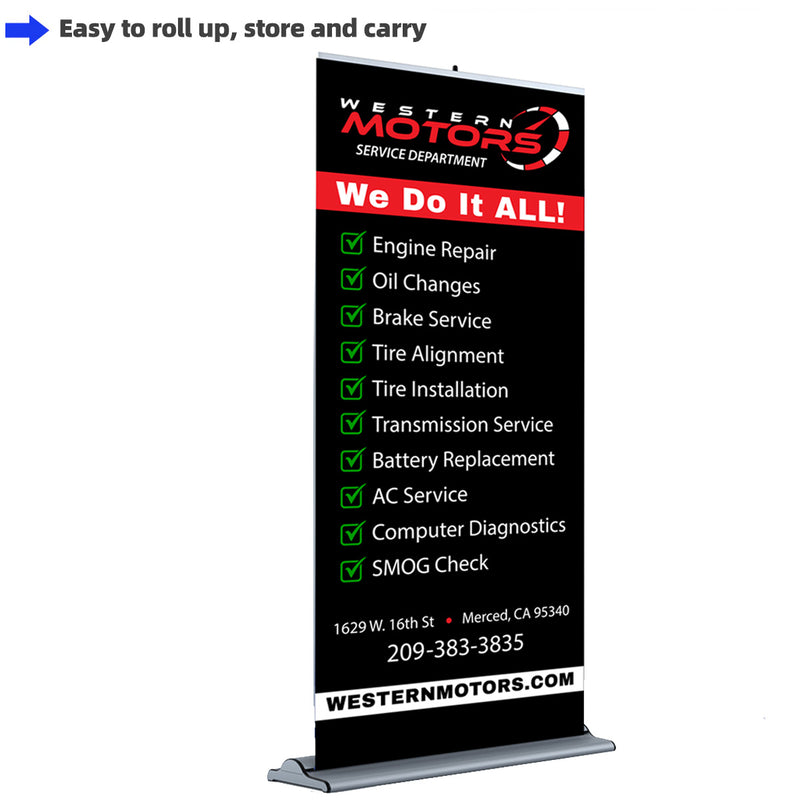 Load image into Gallery viewer, Retractable Roll Up Banner ( Premium )
