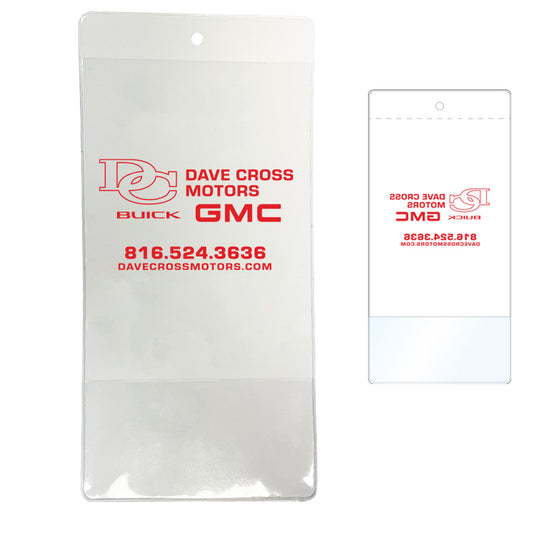 Clear document holder with hole
