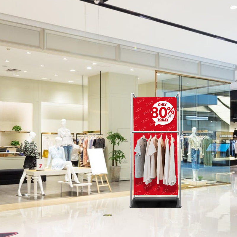 Load image into Gallery viewer, Tension Fabric Stand With Hanging Rail
