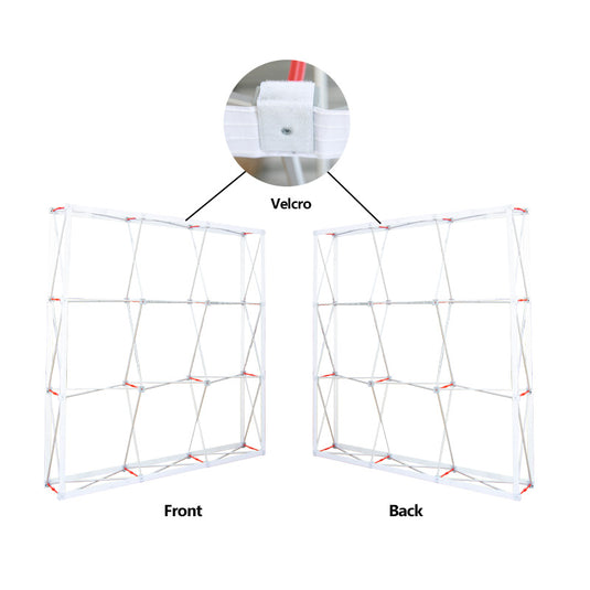 Double Sided Straight Fabric Popup Displays