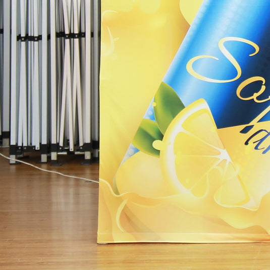 Double Sided Straight Fabric Popup Displays