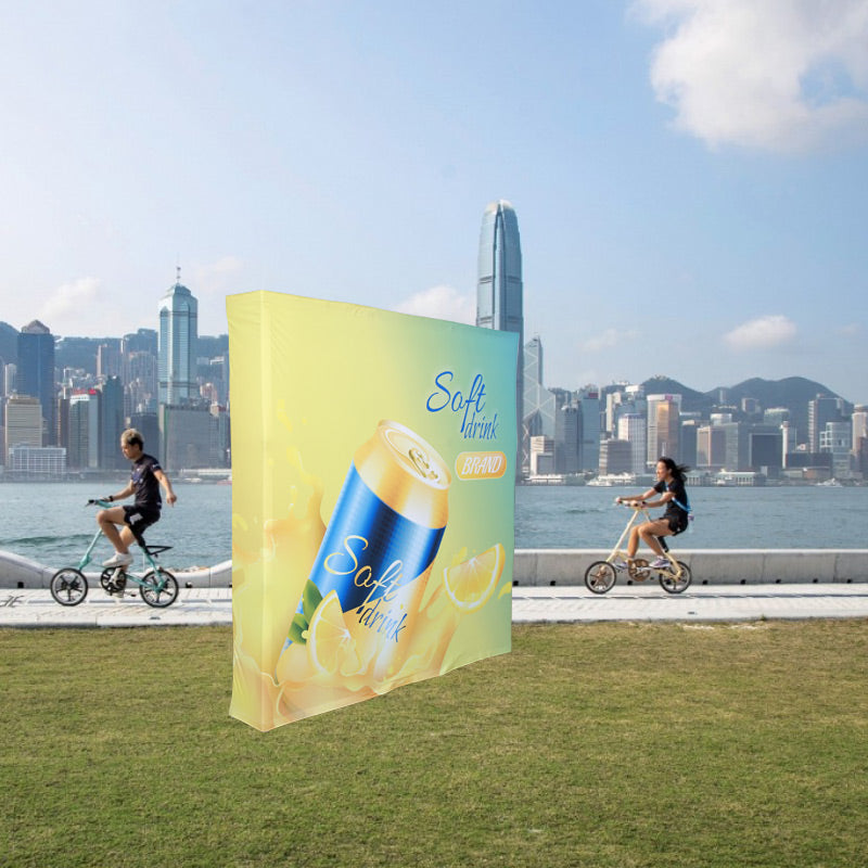 Load image into Gallery viewer, Double Sided Straight Fabric Popup Displays
