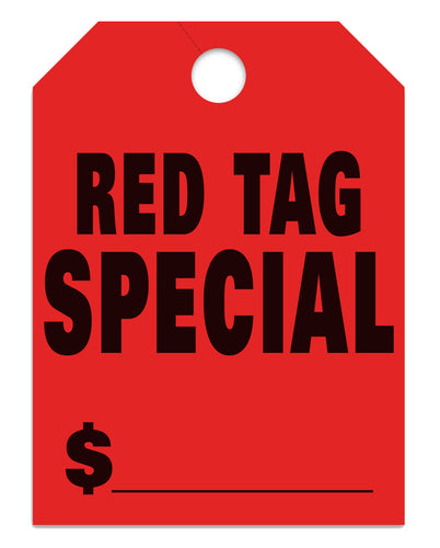 Mirror Hang Tags - Red Tag Special
