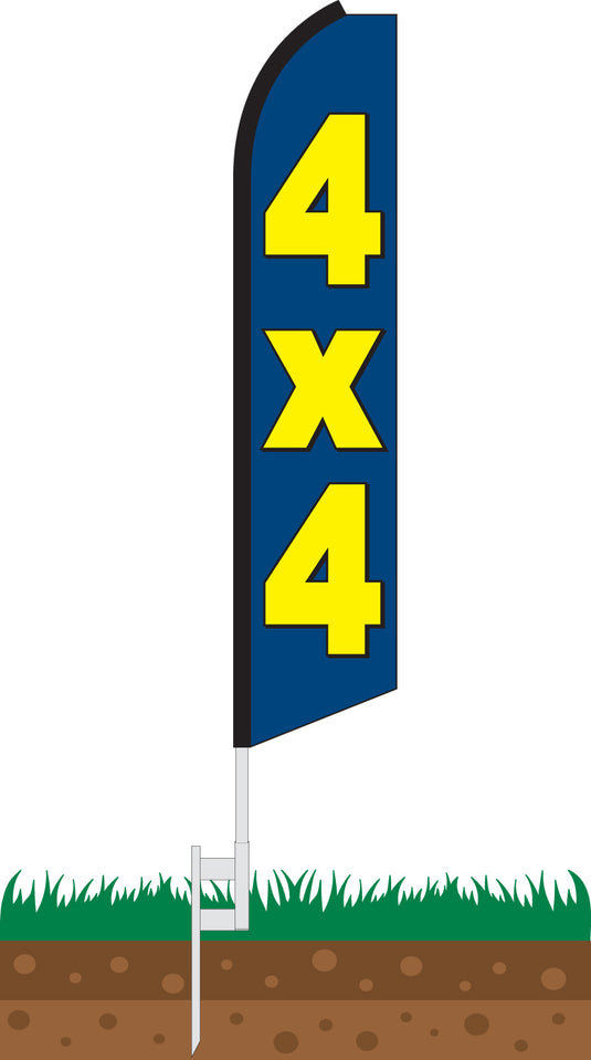 Half Sleeve Swooper Feather Flag - 4X4
