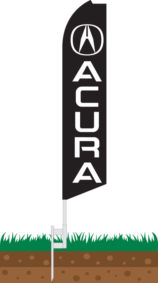Half Sleeve Swooper Feather Flag - Acura