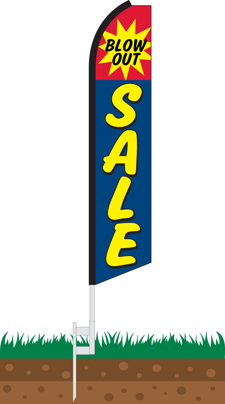 Load image into Gallery viewer, Half Sleeve Swooper Feather Flag - Blowout Sale
