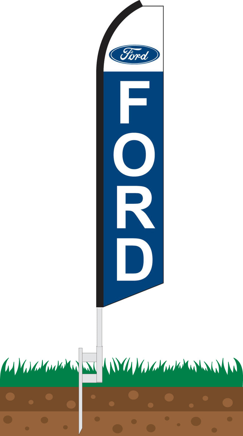 Load image into Gallery viewer, Half Sleeve Swooper Feather Flag - Ford
