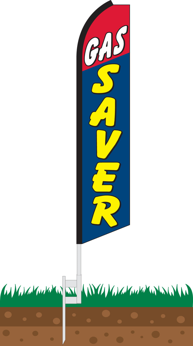 Load image into Gallery viewer, Half Sleeve Swooper Feather Flag - Gas Saver
