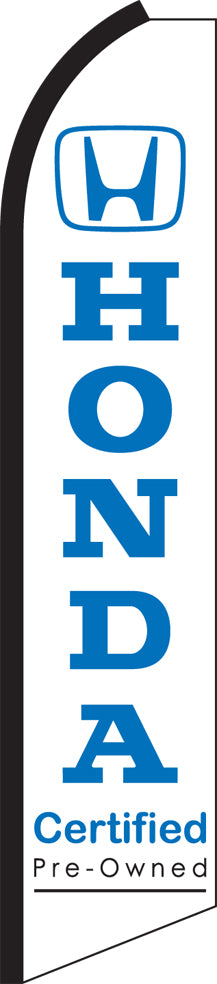 Load image into Gallery viewer, Half Sleeve Swooper Feather Flag - Honda Certified
