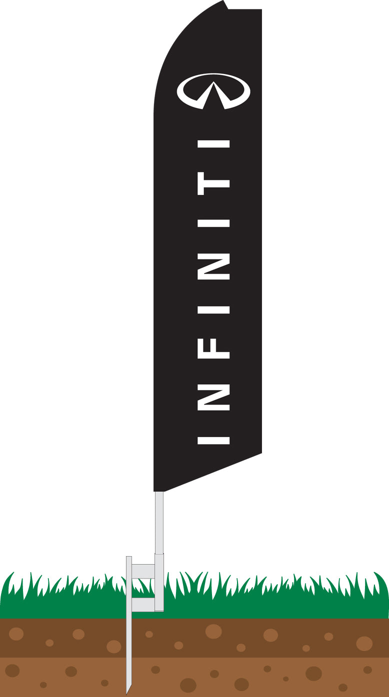 Load image into Gallery viewer, Half Sleeve Swooper Feather Flag -Infiniti
