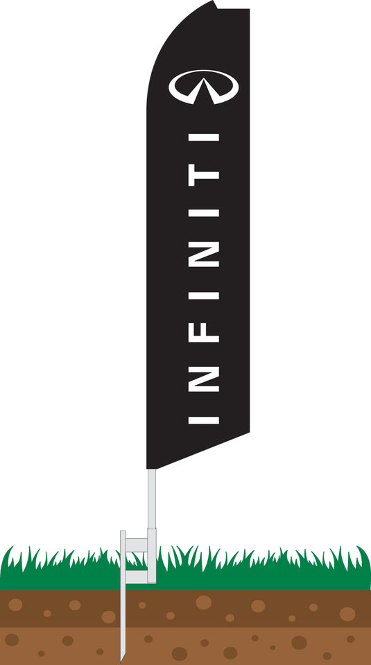 Half Sleeve Swooper Feather Flag -Infiniti