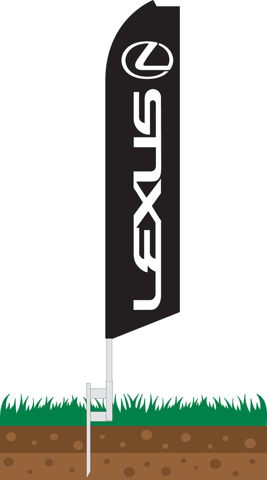 Half Sleeve Swooper Feather Flag - Lexus