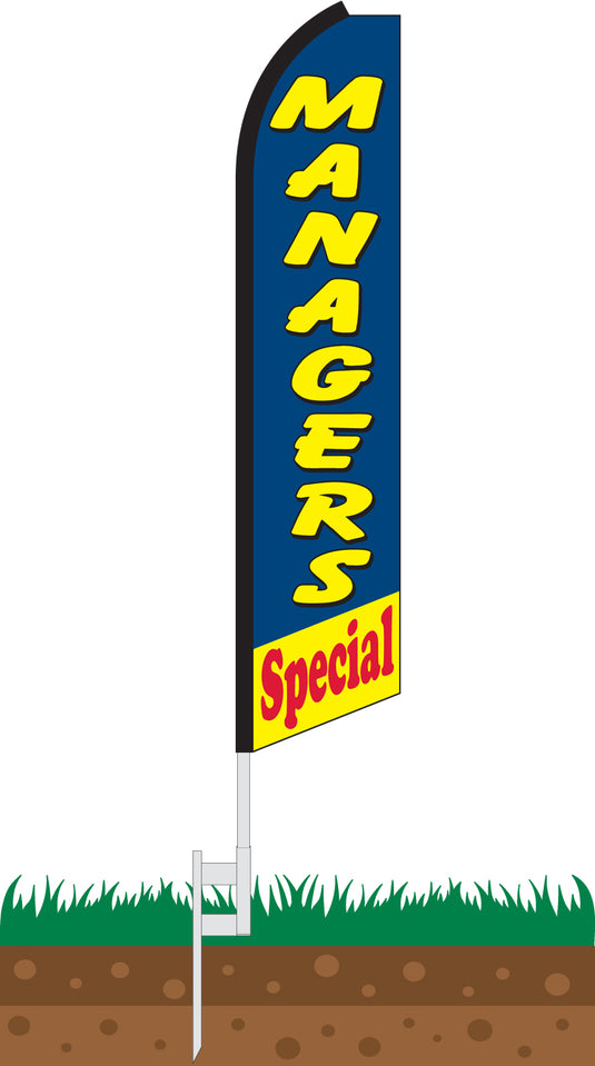 Half Sleeve Swooper Feather Flag - Managers Special