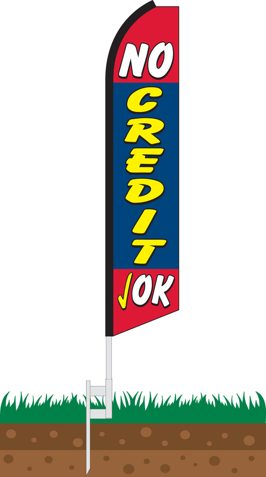 Half Sleeve Swooper Feather Flag - No Credit OK