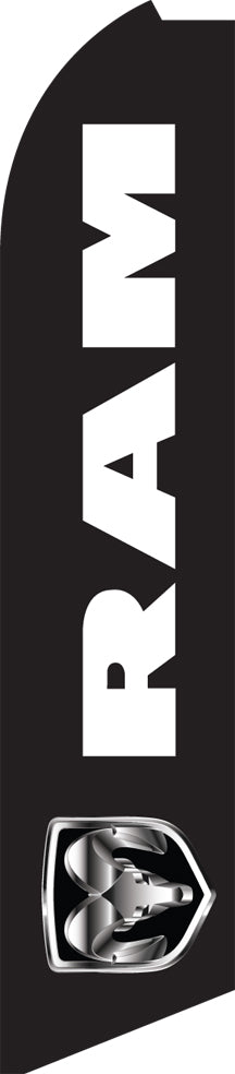 Half Sleeve Swooper Feather Flag - RAM