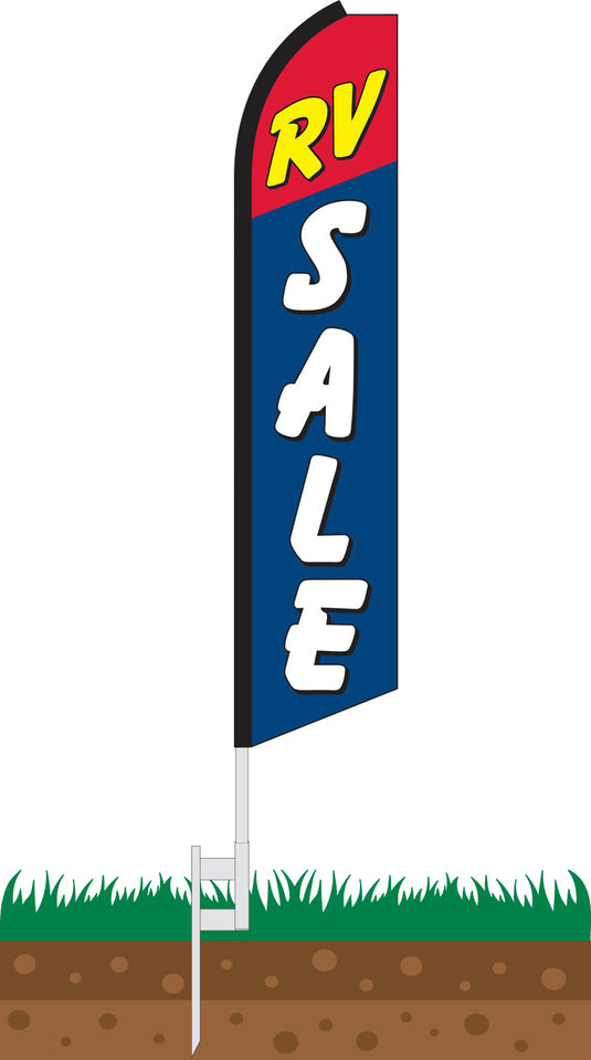 Half Sleeve Swooper Feather Flag - RV Sale
