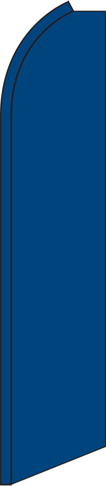 Half Sleeve Swooper Feather Flag - Solid Blue