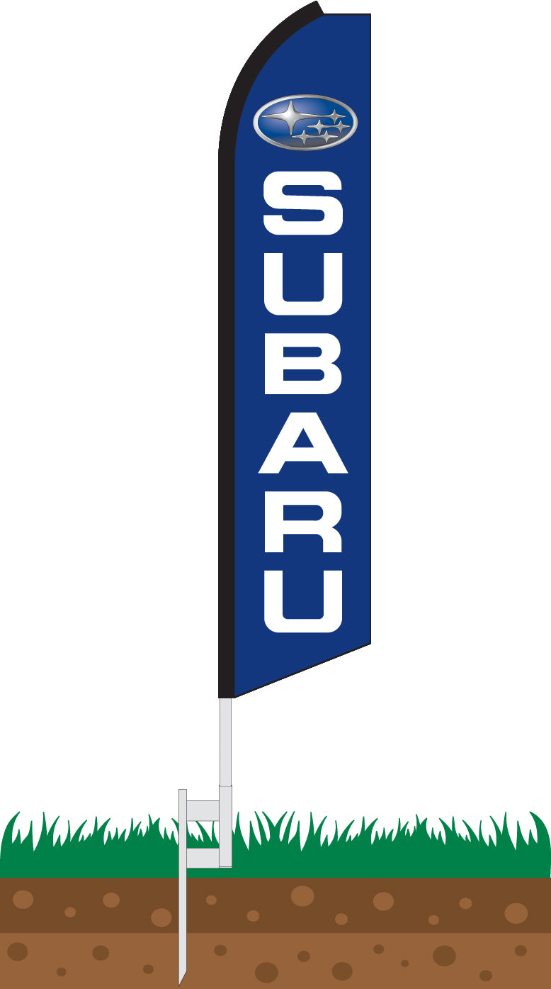 Load image into Gallery viewer, Half Sleeve Swooper Feather Flag - Subaru
