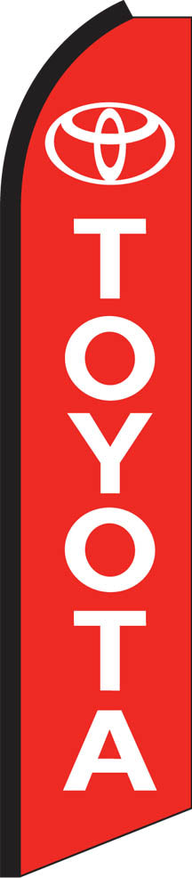 Load image into Gallery viewer, Half Sleeve Swooper Feather Flag -Toyota Red
