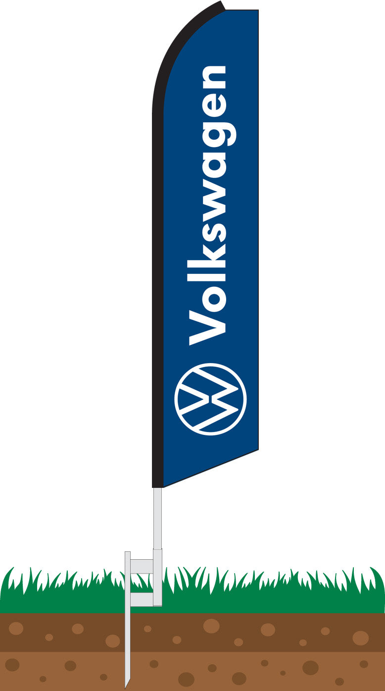 Load image into Gallery viewer, Half Sleeve Swooper Feather Flag -VW
