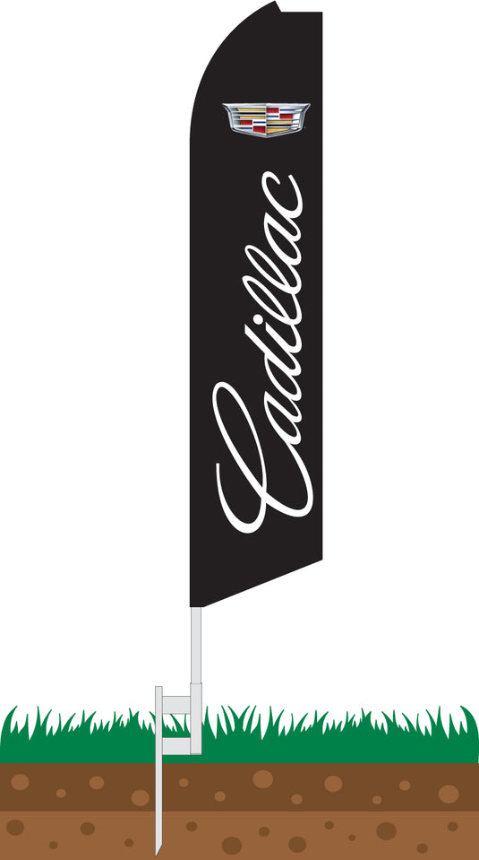 Half Sleeve Swooper Feather Flag - Cadillac