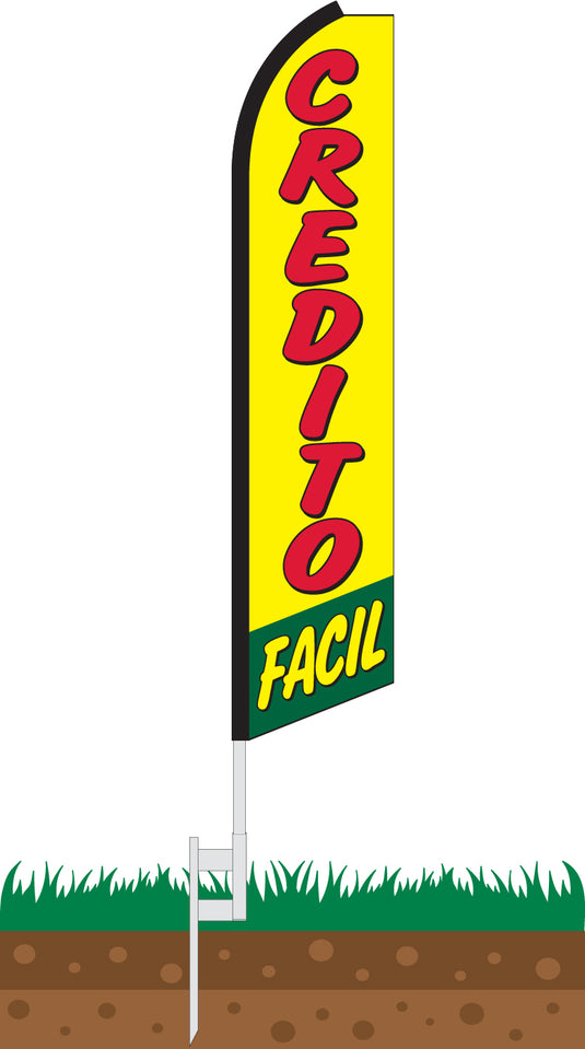 Half Sleeve Swooper Feather Flag - Credito Facil