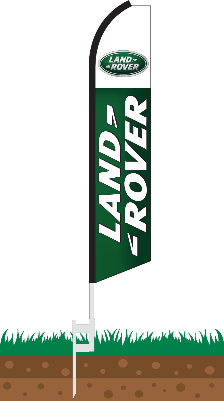 Load image into Gallery viewer, Half Sleeve Swooper Feather Flag - Land Rover
