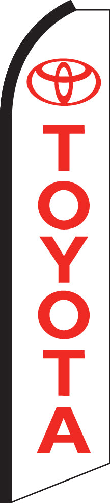 Load image into Gallery viewer, Half Sleeve Swooper Feather Flag -Toyota White
