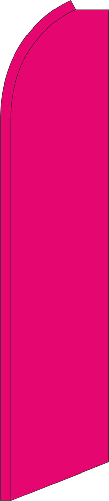 Half Sleeve Swooper Feather Flag - Solid Hot Pink