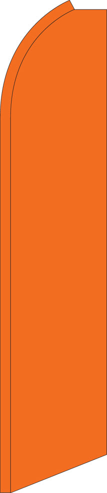 Half Sleeve Swooper Feather Flag - Solid Orange