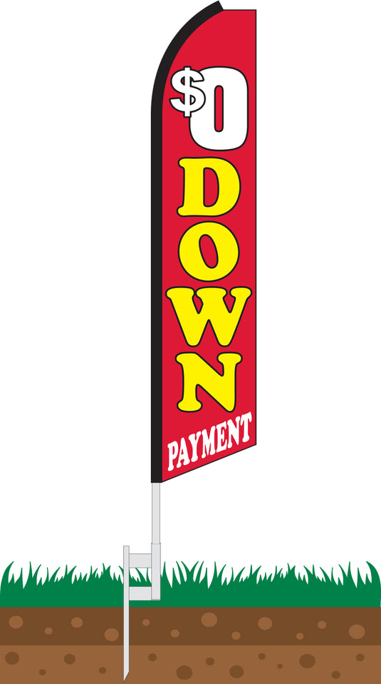 Half Sleeve Swooper Feather Flag - 0 Down Payment