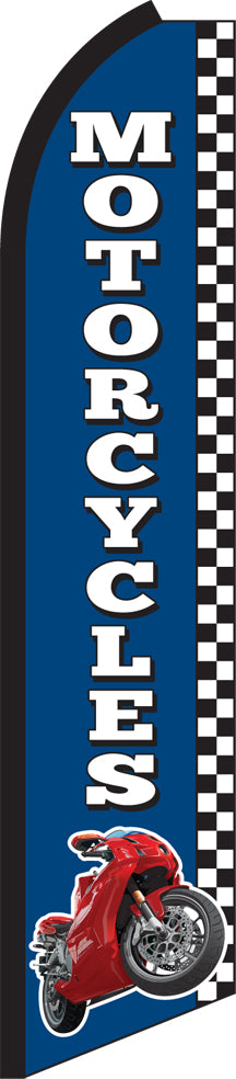 Half Sleeve Swooper Feather Flag - Motorcycles