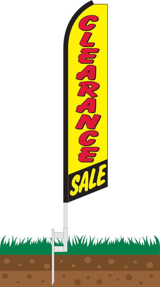 Half Sleeve Swooper Feather Flag - Clearance Sale