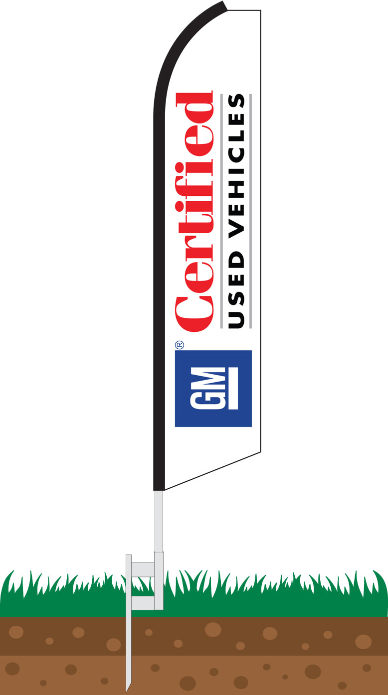 Load image into Gallery viewer, Half Sleeve Swooper Feather Flag - GM Certified Used Vehicles
