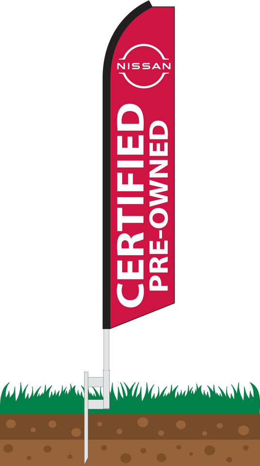 Half Sleeve Swooper Feather Flag - Nissan Certified
