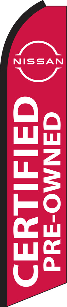 Load image into Gallery viewer, Half Sleeve Swooper Feather Flag - Nissan Certified
