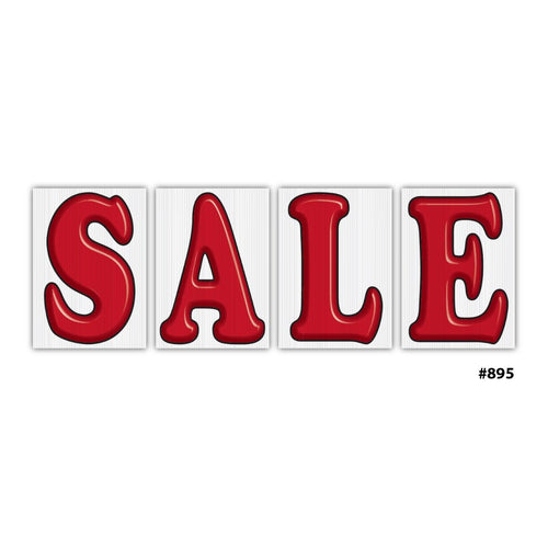 3D Jumbo Under the Hood Sign Set  - S-A-L-E kit of (4)