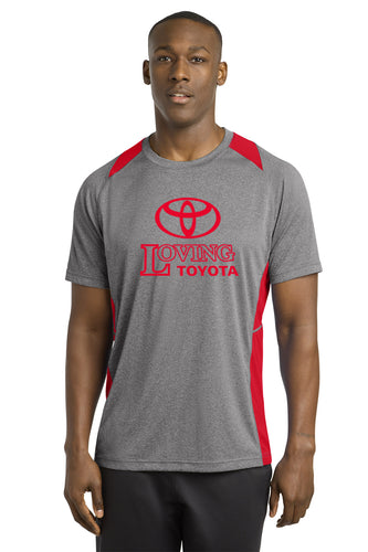 Sport-Tek® Heather Colorblock Contender™ Tee